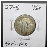 1927-s Standing Liberty Silver Quarter Semi-key Da