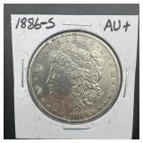 1886-s Morgan Silver Dollar Higher Grade. Mintage
