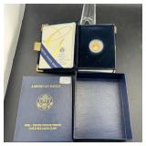 2005 American Gold Eagle 1/10 Oz Proof Coin With U