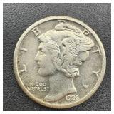 1926 Mercury Silver Dime.