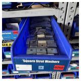 Bin With Assorted Hardware Items. See Photo. Pleas