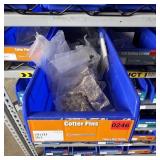 Bin With Assorted Hardware Items. See Photo. Pleas
