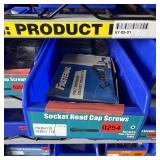 Bin With Assorted Hardware Items. See Photo. Pleas