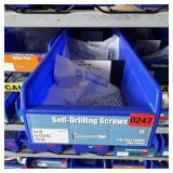 Bin With Assorted Hardware Items. See Photo. Pleas