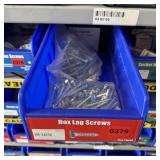 Bin With Assorted Hardware Items. See Photo. Pleas