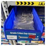 Bin With Assorted Hardware Items. See Photo. Pleas