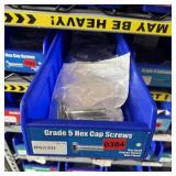 Bin With Assorted Hardware Items. See Photo. Pleas