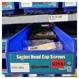 Bin With Assorted Hardware Items. See Photo. Pleas