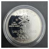2002 Salt Lake Olympics Winter Games Silver Proof