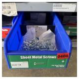 Bin With Assorted Hardware Items. See Photo. Pleas