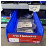 Bin With Assorted Hardware Items. See Photo. Pleas