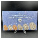1991 U.s. Mint Uncirculated Coin Set
