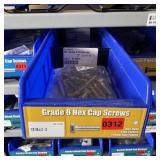 Bin With Assorted Hardware Items. See Photo. Pleas