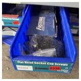 Bin With Assorted Hardware Items. See Photo. Pleas