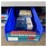 Bin With Assorted Hardware Items. See Photo. Pleas