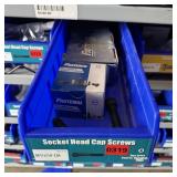 Bin With Assorted Hardware Items. See Photo. Pleas