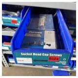 Bin With Assorted Hardware Items. See Photo. Pleas