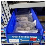 Bin With Assorted Hardware Items. See Photo. Pleas