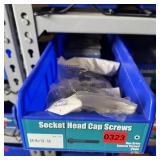 Bin With Assorted Hardware Items. See Photo. Pleas