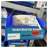 Bin With Assorted Hardware Items. See Photo. Pleas