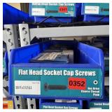 Bin With Assorted Hardware Items. See Photo. Pleas