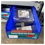 Bin With Assorted Hardware Items. See Photo. Pleas