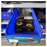 Bin With Assorted Hardware Items. See Photo. Pleas