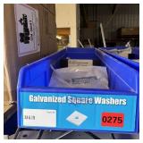 Bin With Assorted Hardware Items. See Photo. Pleas