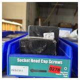 Bin With Assorted Hardware Items. See Photo. Pleas