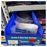 Bin With Assorted Hardware Items. See Photo. Pleas