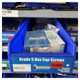 Bin With Assorted Hardware Items. See Photo. Pleas