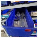 Bin With Assorted Hardware Items. See Photo. Pleas