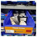 Bin With Assorted Hardware Items. See Photo. Pleas