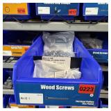 Bin With Assorted Hardware Items. See Photo. Pleas