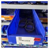 Bin With Assorted Hardware Items. See Photo. Pleas