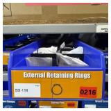 Bin With Assorted Hardware Items. See Photo. Pleas