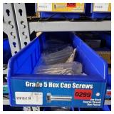 Bin With Assorted Hardware Items. See Photo. Pleas