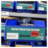 Bin With Assorted Hardware Items. See Photo. Pleas