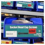 Bin With Assorted Hardware Items. See Photo. Pleas