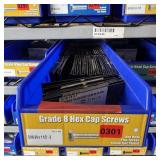 Bin With Assorted Hardware Items. See Photo. Pleas