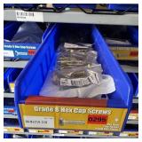 Bin With Assorted Hardware Items. See Photo. Pleas