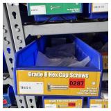 Bin With Assorted Hardware Items. See Photo. Pleas