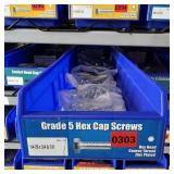 Bin With Assorted Hardware Items. See Photo. Pleas