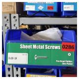 Bin With Assorted Hardware Items. See Photo. Pleas