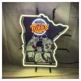 17"x16" Minnesota Twins City Logo Neon Sign