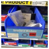 Bin With Assorted Hardware Items. See Photo. Pleas