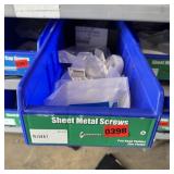 Bin With Assorted Hardware Items. See Photo. Pleas