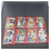 Prizm Red Cracked Ice Football Card Lot - Includes