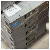 Five Heavy-Duty Stackable Storage Totes ï¿½ Foldable