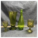 Green Depression Glass Assortment